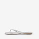 Dames teenslippers zilver