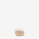 Dames teenslippers beige