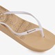 Dames teenslippers beige