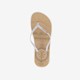 Dames teenslippers beige