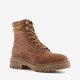 Hush Puppies leren veterboots bruin