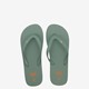 Dames teenslippers donkergroen
