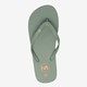 Dames teenslippers donkergroen