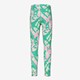 Meisjes sportlegging met print groen roze