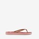 Dames teenslippers bloemenprint roze