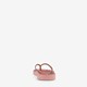 Dames teenslippers bloemenprint roze