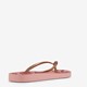 Dames teenslippers bloemenprint roze