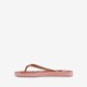 Dames teenslippers bloemenprint roze