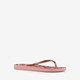 Dames teenslippers bloemenprint roze