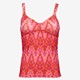 Voorgevormde dames tankini print roze