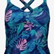 Voorgevormde dames tankini print blauw