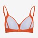 Voorgevormde dames bikinitop oranje