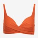 Voorgevormde dames bikinitop oranje