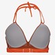 Voorgevormde triangel bikinitop oranje