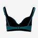 Voorgevormde dames bikinitop petrol