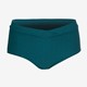 Bikini hipster broekje met overslag petrol