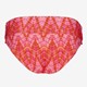 Dames bikinibroekje met overslag print roze