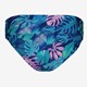 Dames bikinibroekje met overslag print blauw