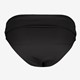 Dames bikinibroekje met overslag zwart