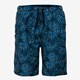 Heren zwemshort bloemenprint blauw