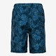 Heren zwemshort bloemenprint blauw