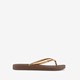 Dames teenslippers bruin