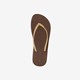 Dames teenslippers bruin
