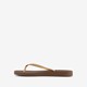Dames teenslippers bruin