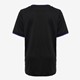 Kinder voetbal T-shirt zwart paars