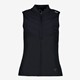 Dames hardloop bodywarmer zwart