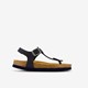 Jongens sandalen met teenbandje zwart