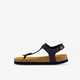 Jongens sandalen met teenbandje zwart