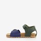 Leren jongens sandalen blauw groen