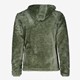 Fluffy meisjes fleece vest groen