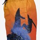 Jongens zwemshort met surf print oranje