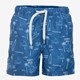 Jongens zwemshort haaien print blauw