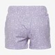 Meisjes short met bloemetjes lila