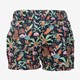 Meisjes short tropische print donkerblauw