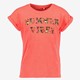 Name It meisjes T-shirt met opdruk koraal roze