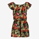 Name It meisjes playsuit bloemenprint rood groen