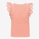 Meisjes T-shirt met broderie koraal