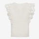 Meisjes T-shirt met broderie wit