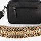 Tas zwart met print schouderhengsel