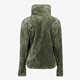 Fluffy dames fleece vest groen