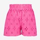 Meisjes short met broderie roze