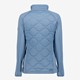 Gewatteerde dames softshell jas blauw