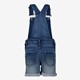 Meisjes denim tuinbroek donkerblauw