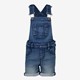 Meisjes denim tuinbroek donkerblauw