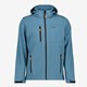 Heren softshell jas waterafstotend blauw
