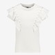 Meisjes T-shirt met ruches wit